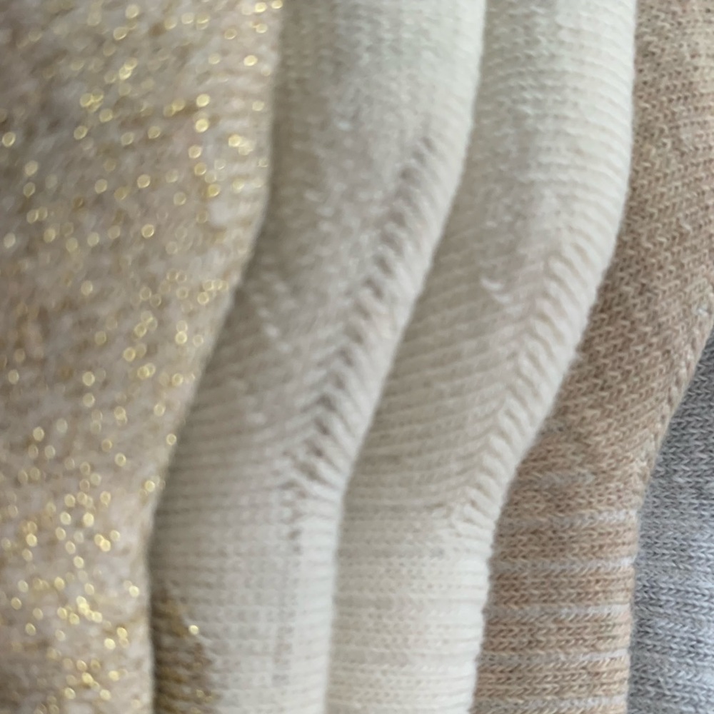 Anne Cole Kids Crew Socks - Gold and Cream Set - Picture 4 of 4